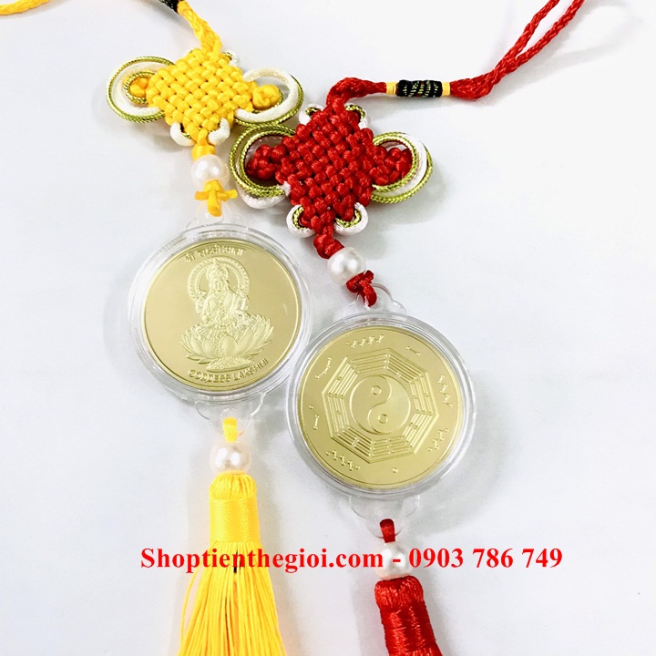 Dây treo Xu Quan Âm Bát Quái Âm Dương - SP005263